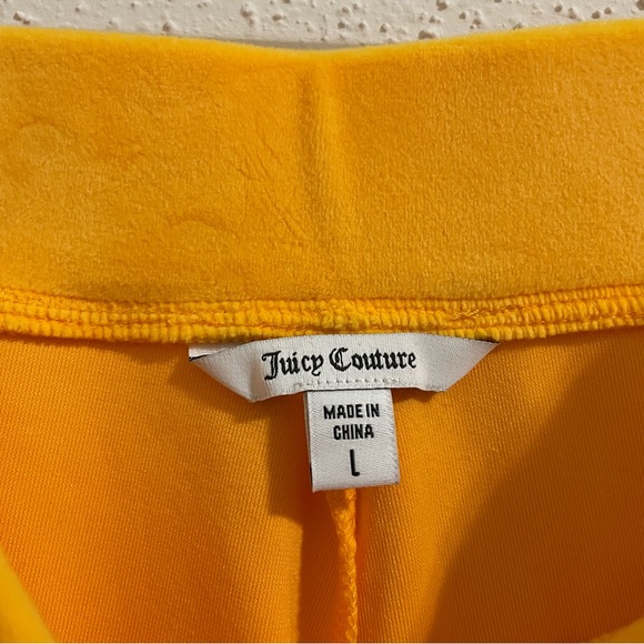 Juicy Couture x OLAY Sunny Yellow Velour Tracksuit Bottoms LIMITED EDITION - Picture 6 of 13